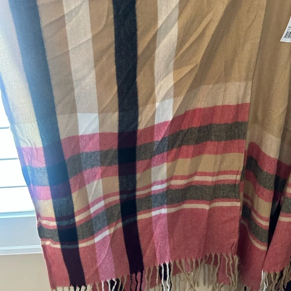 Woolrich plaid shawl